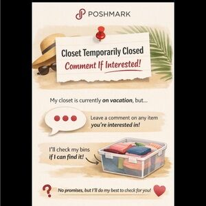 📌 Closet Temporarily Closed – Comment If Interested